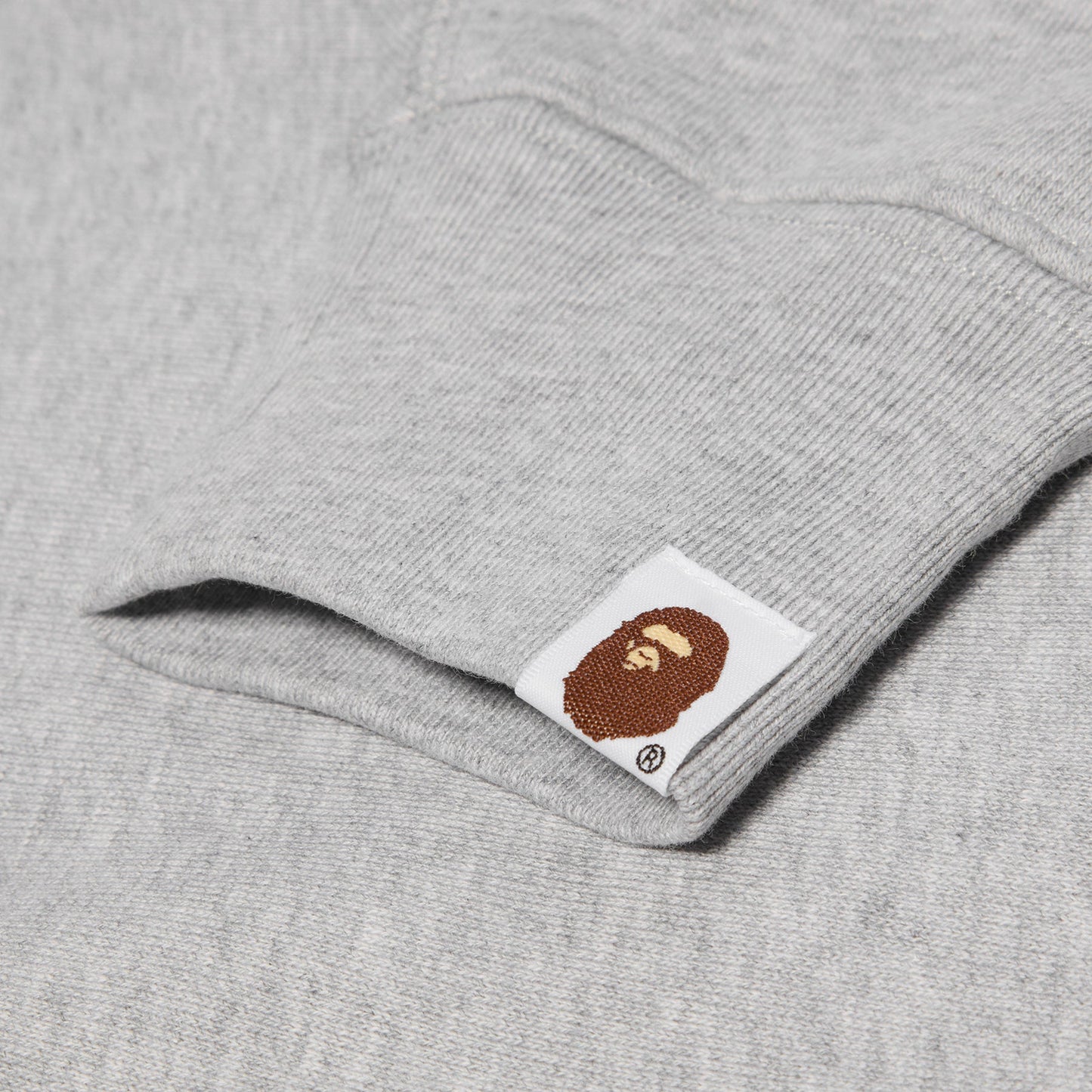 A Bathing Ape Map Camo College Relax Fit Crewneck Sweatshirt (Grey)