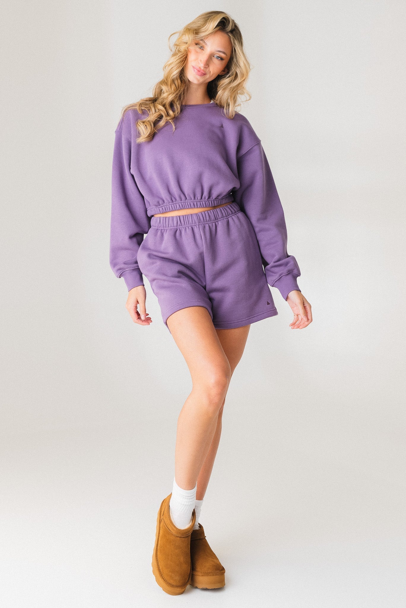 Vitality Cozy® Crop Crew - Violet