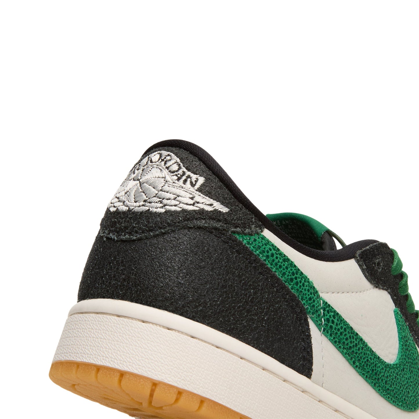 1 Retro Low OG GS "Phantom and Pine Green" (Phantom/Pine Green-Black)