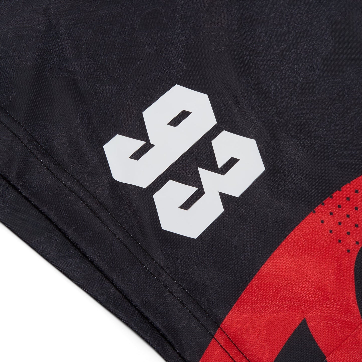 A Bathing Ape Ape Flame Monogram Jacquard Relaxed Fit Football Shorts M (Black)
