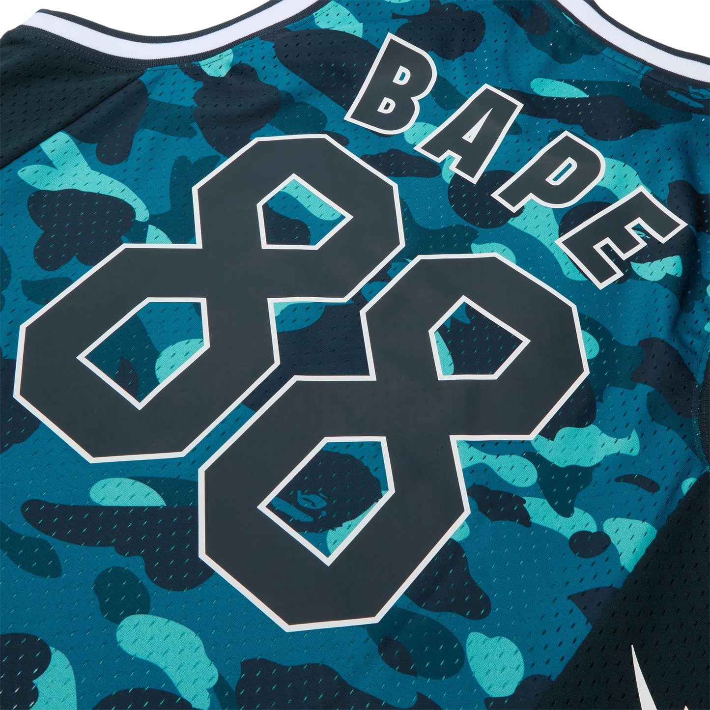 A Bathing Ape Color Camo Mesh Multi Logo Relaxed Fit Tank Top M (Green)