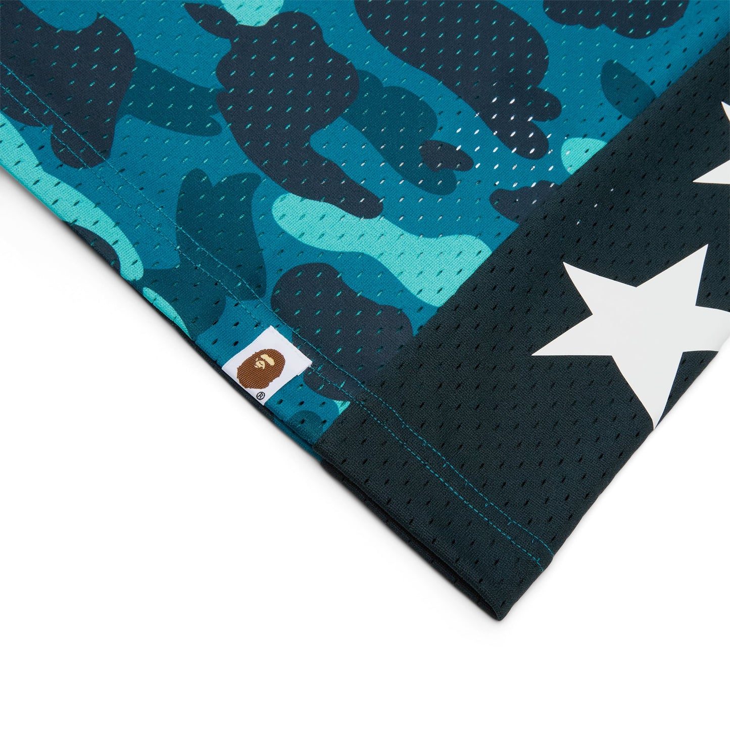 A Bathing Ape Color Camo Mesh Multi Logo Relaxed Fit Tank Top M (Green)