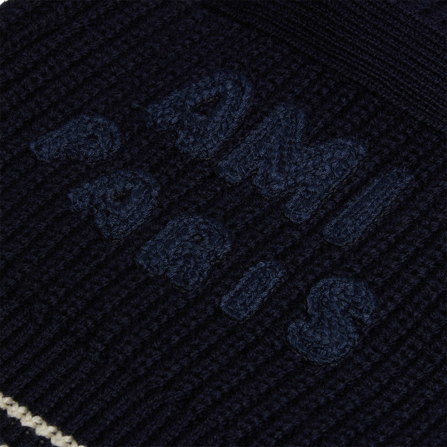 AMI Ribbed Cardigan (Navy blue)