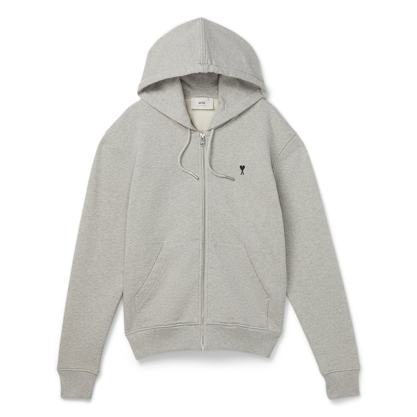 AMI ADC Zip Hoodie (Heather Ash Grey)