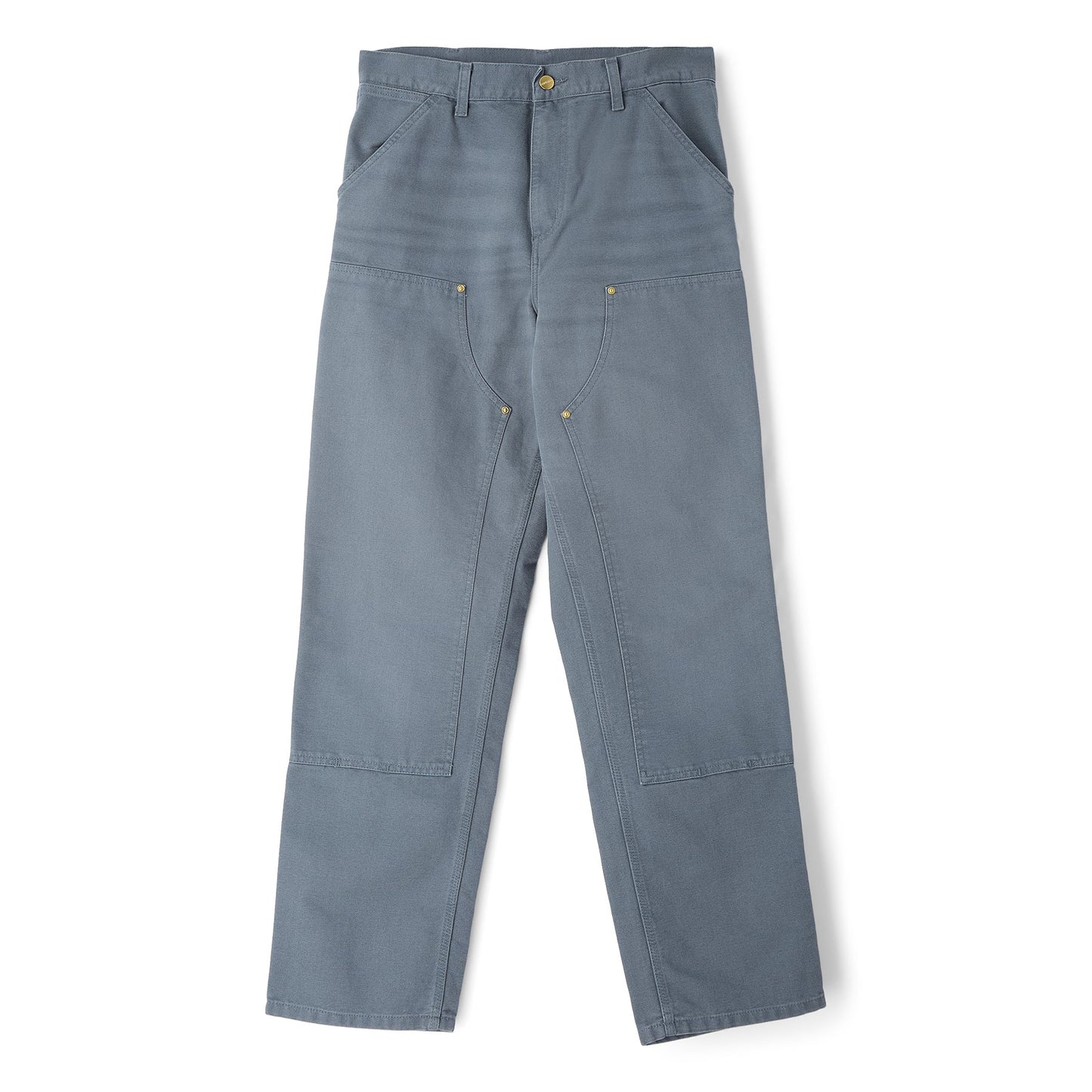 Carhartt WIP Double Knee Pant (Cozy Blue (Stone Canvas))