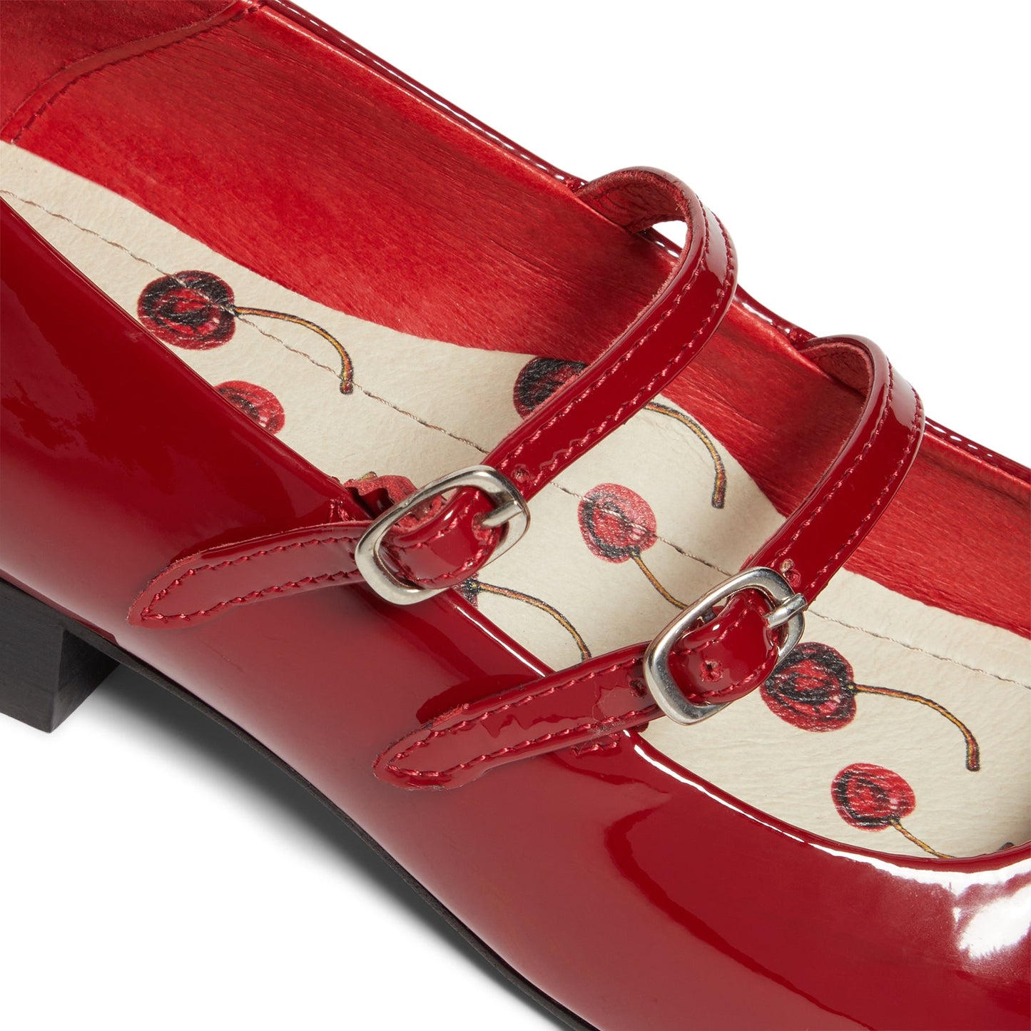 DUKE + DEXTER Ruby Red Patent Mary Jane (Red)