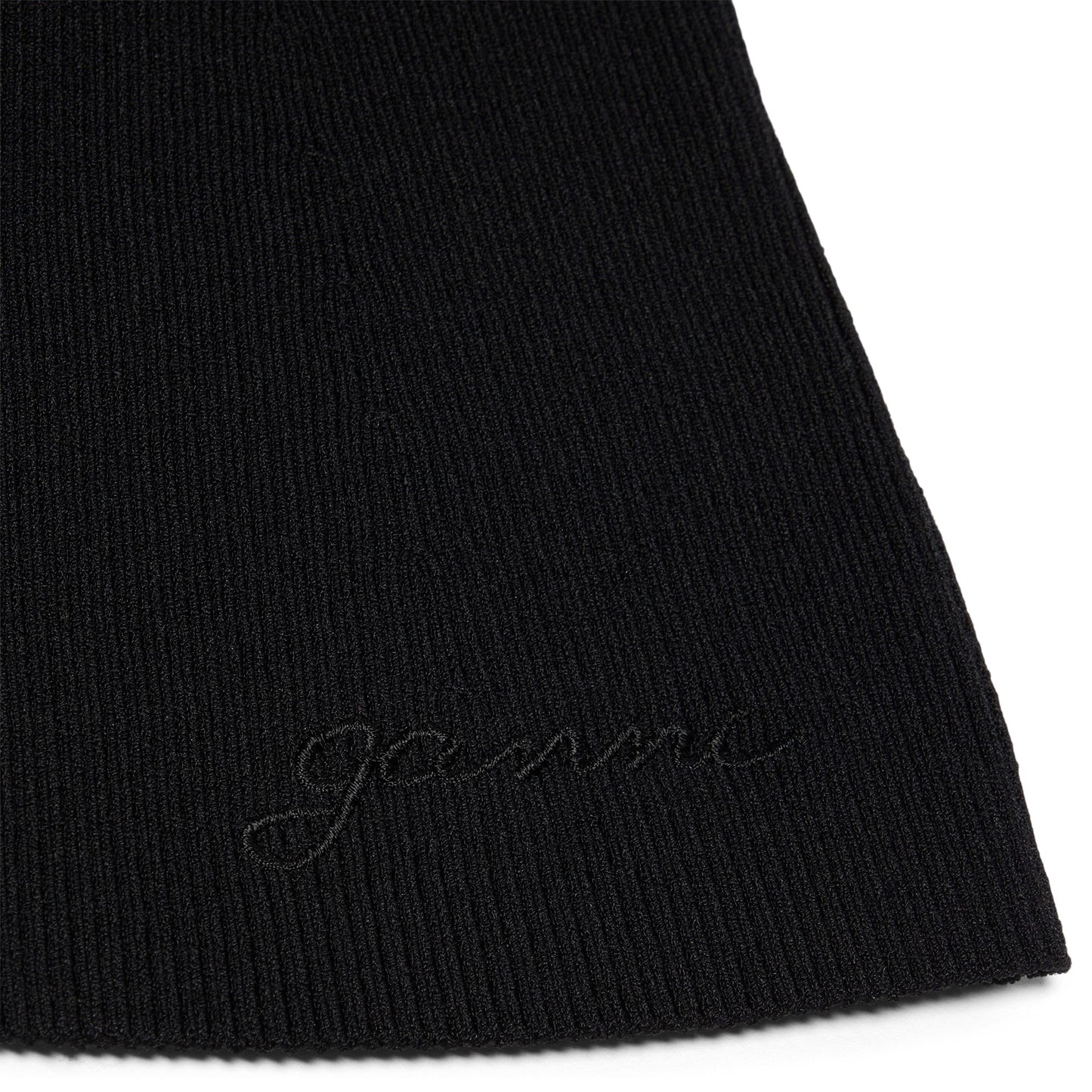 GANNI Melange Knit Top (Black)