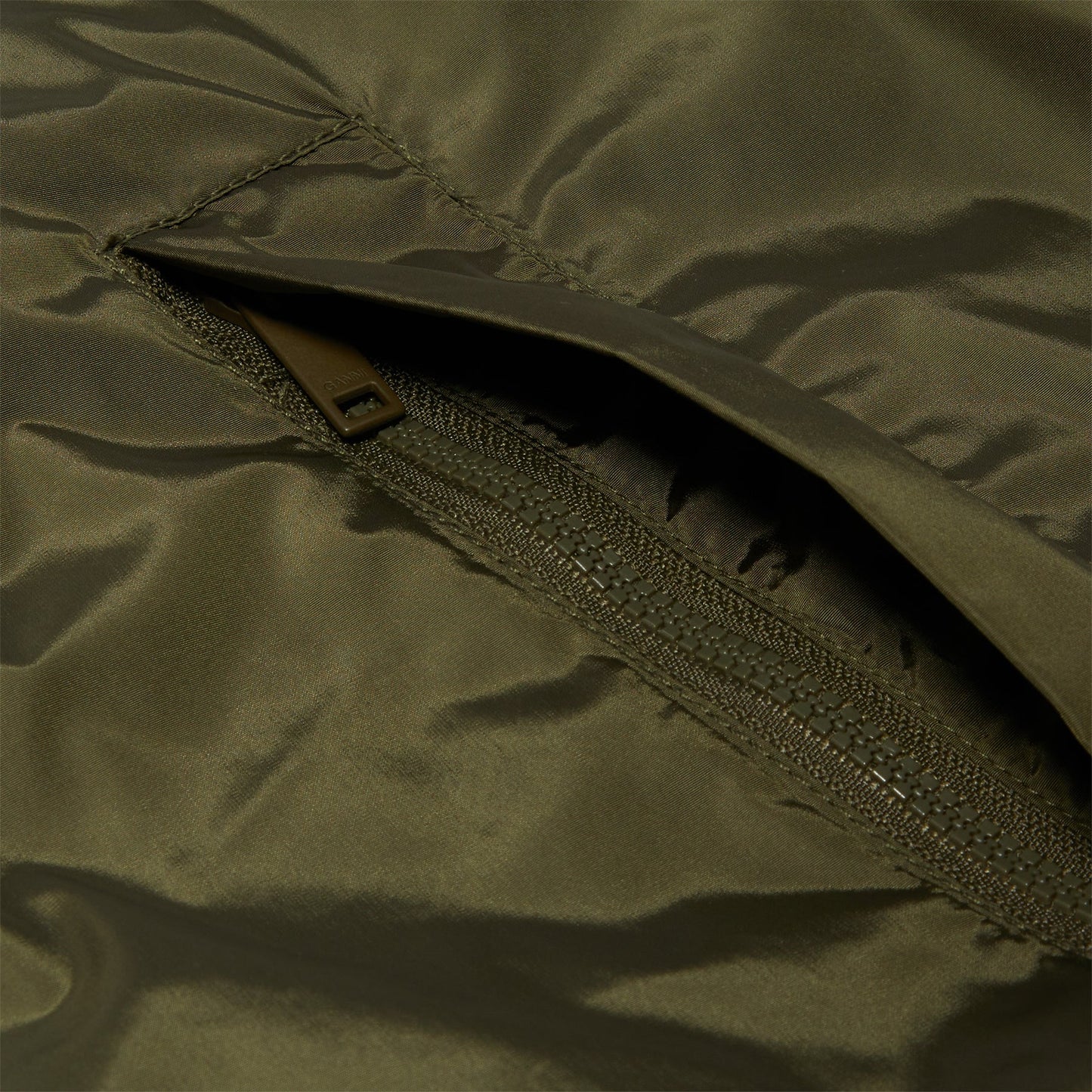GANNI Flyweight Nylon Jacket (Kalamata)