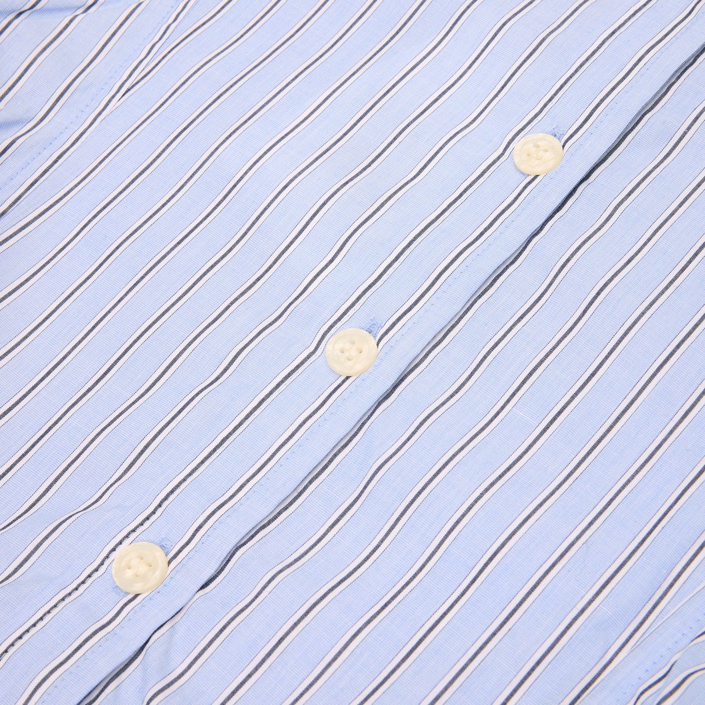 GANNI Stripe Peplum Shirt (Lavender Lustre)