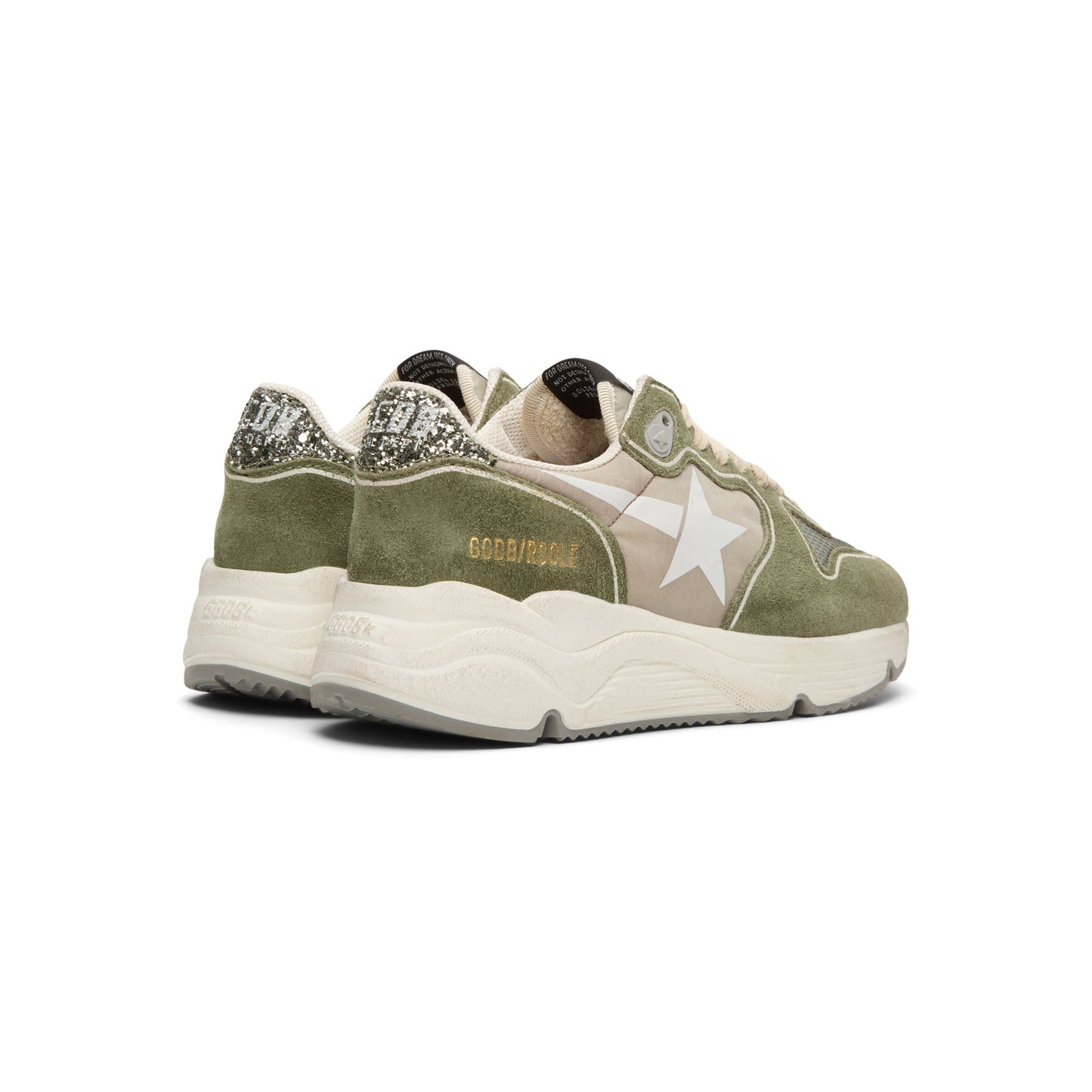 Golden Goose Running (Green/Silver)
