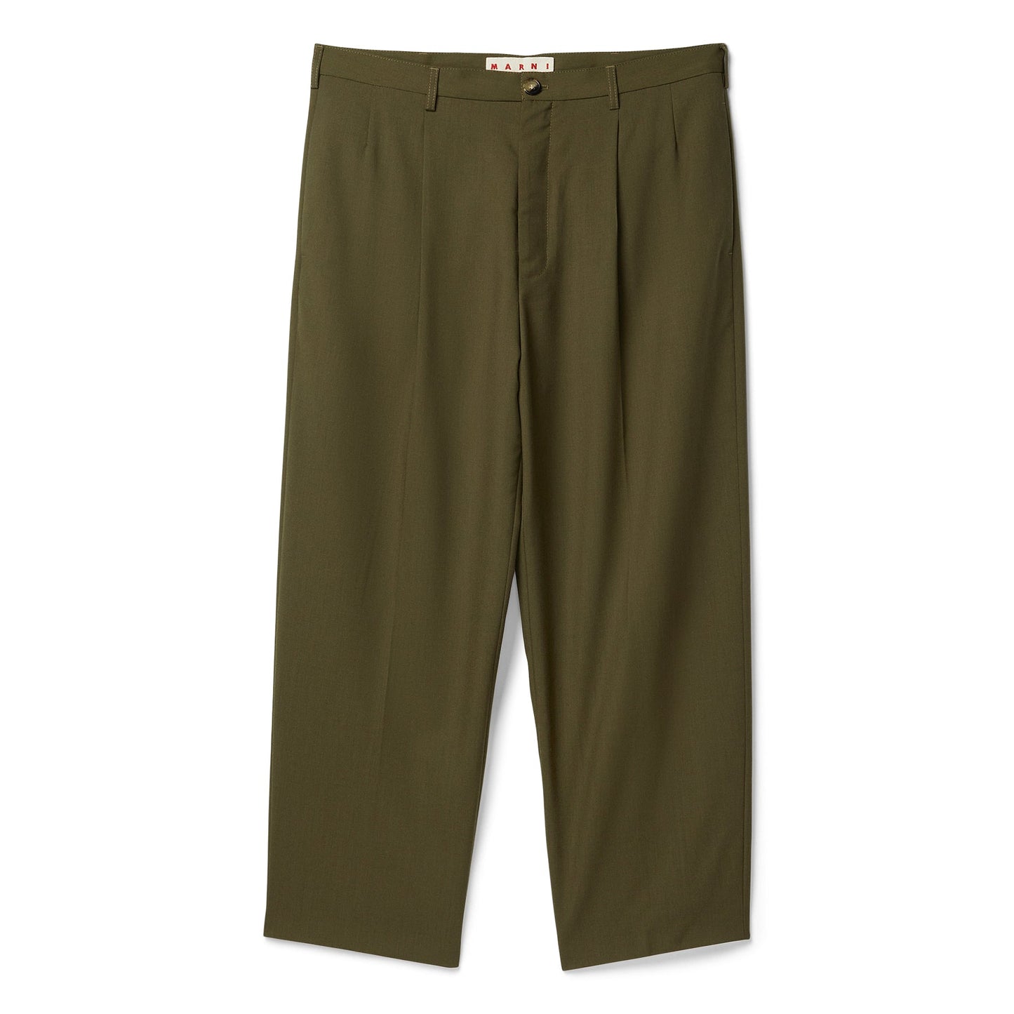 MARNI Wool Trousers (Deep sage)