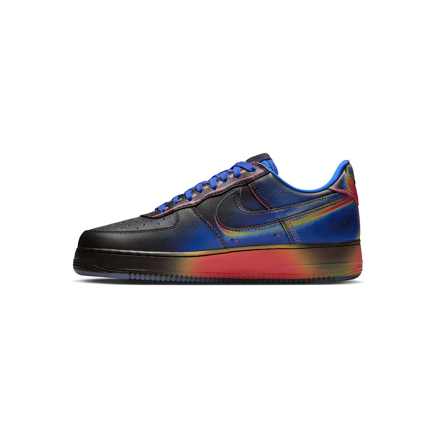 Nike Air Force 1 Low Retro (Black/Racer Blue-Volt Ice-Bright Crimson)