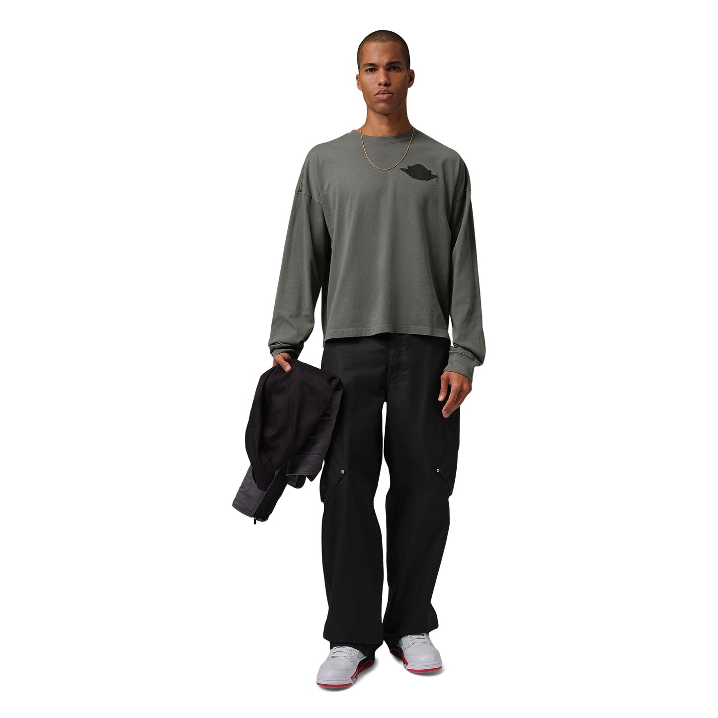 Air Jordan M J Wings LS Tee (River Rock)