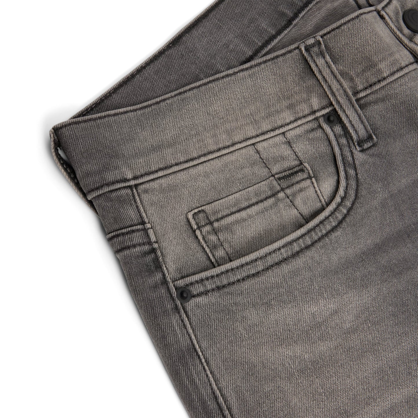 CNCPTS Coated Straight Denim (Black/Grey)