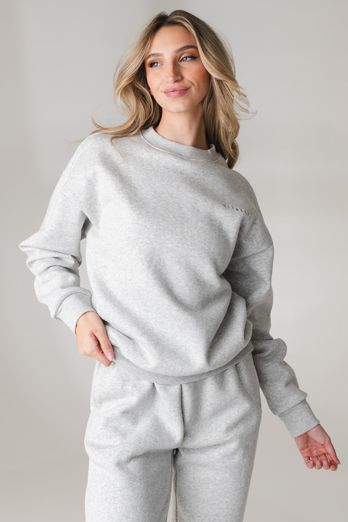 Vitality Cozy® Uni Crew - Stone Marl