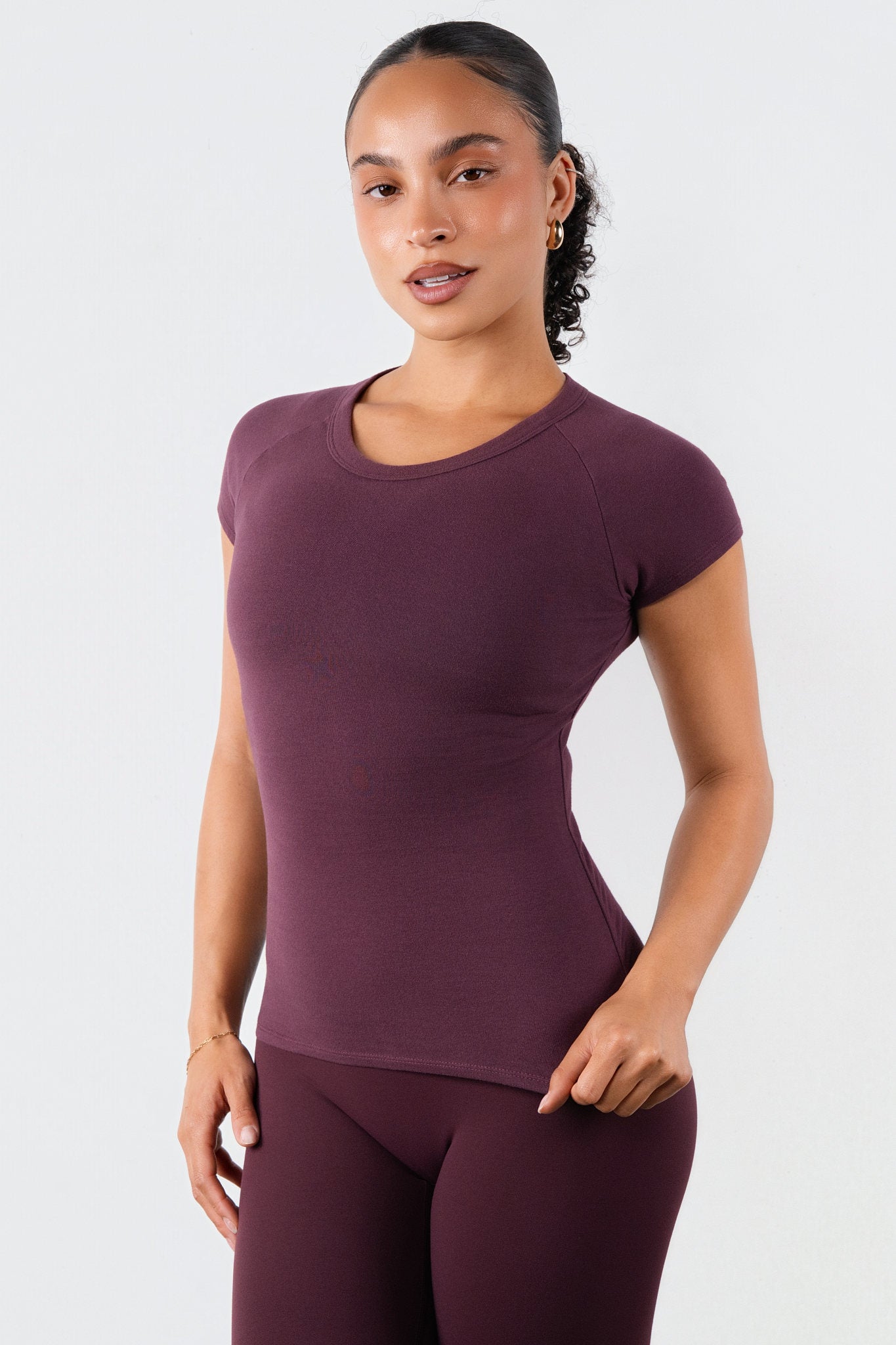 Vitality Basis® Raglan Tee - Wine