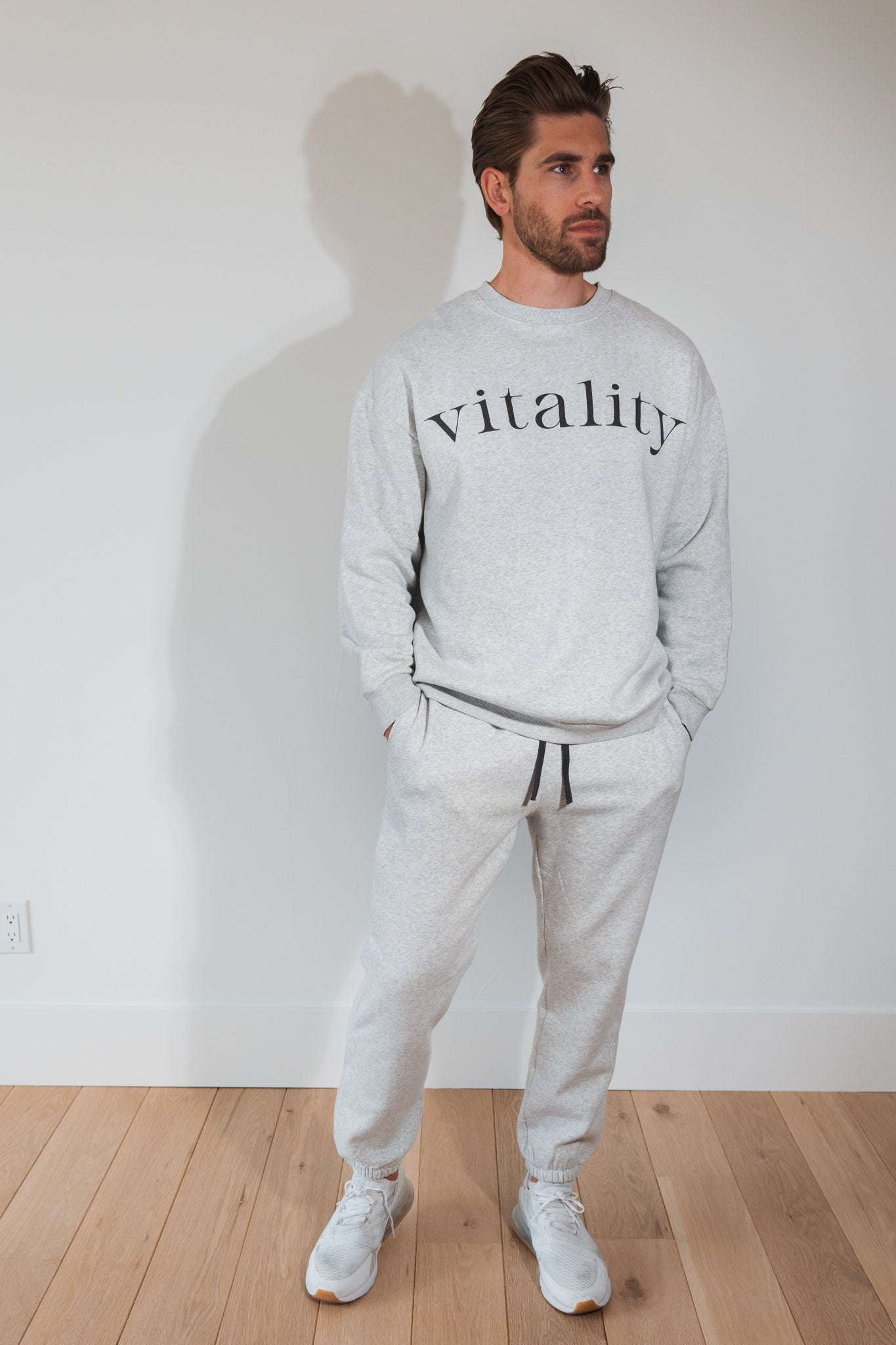 Vitality Cozy® Uni Crew - Stone Marl