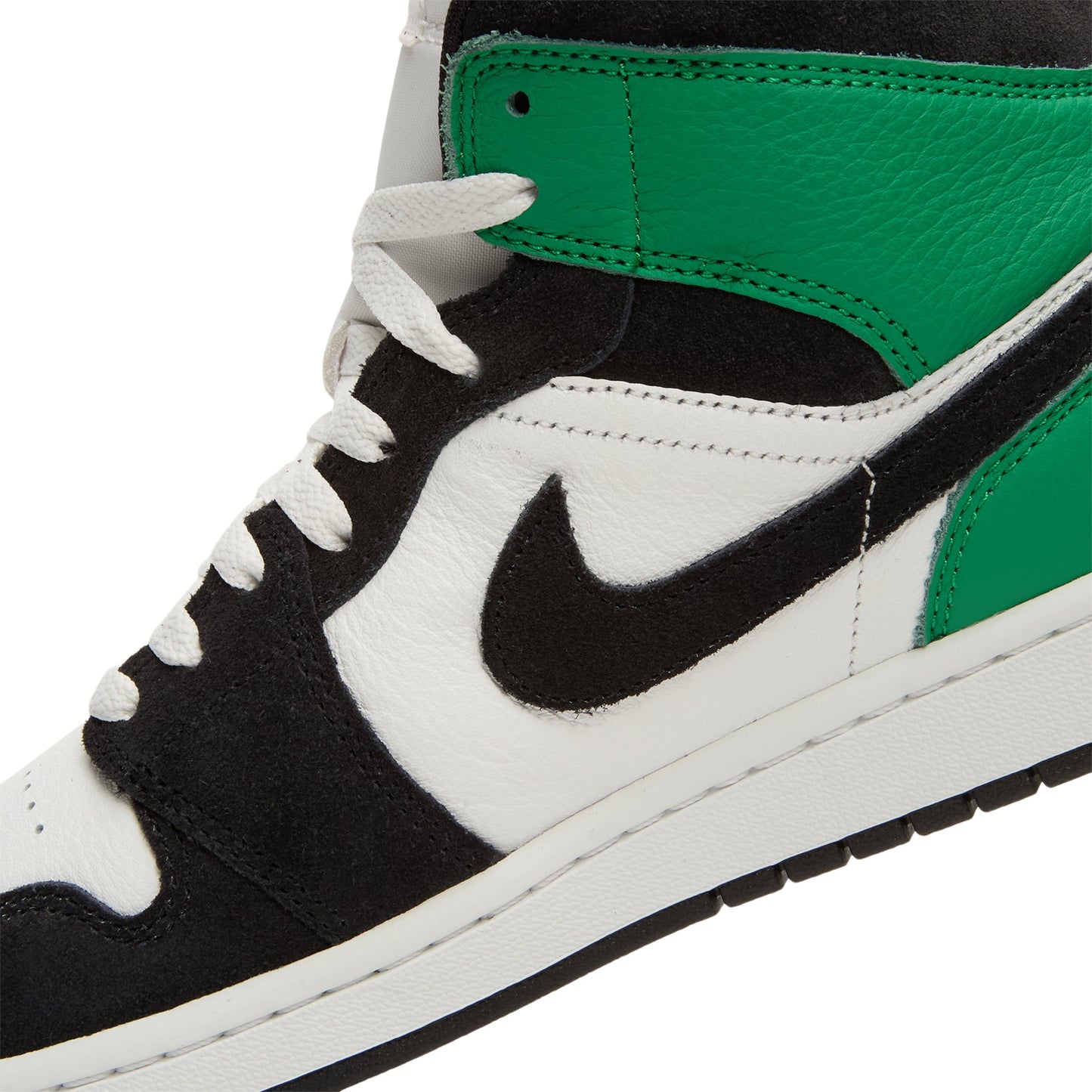 Air Jordan 1 Mid SE (Summit White/Black-Lucky Green)
