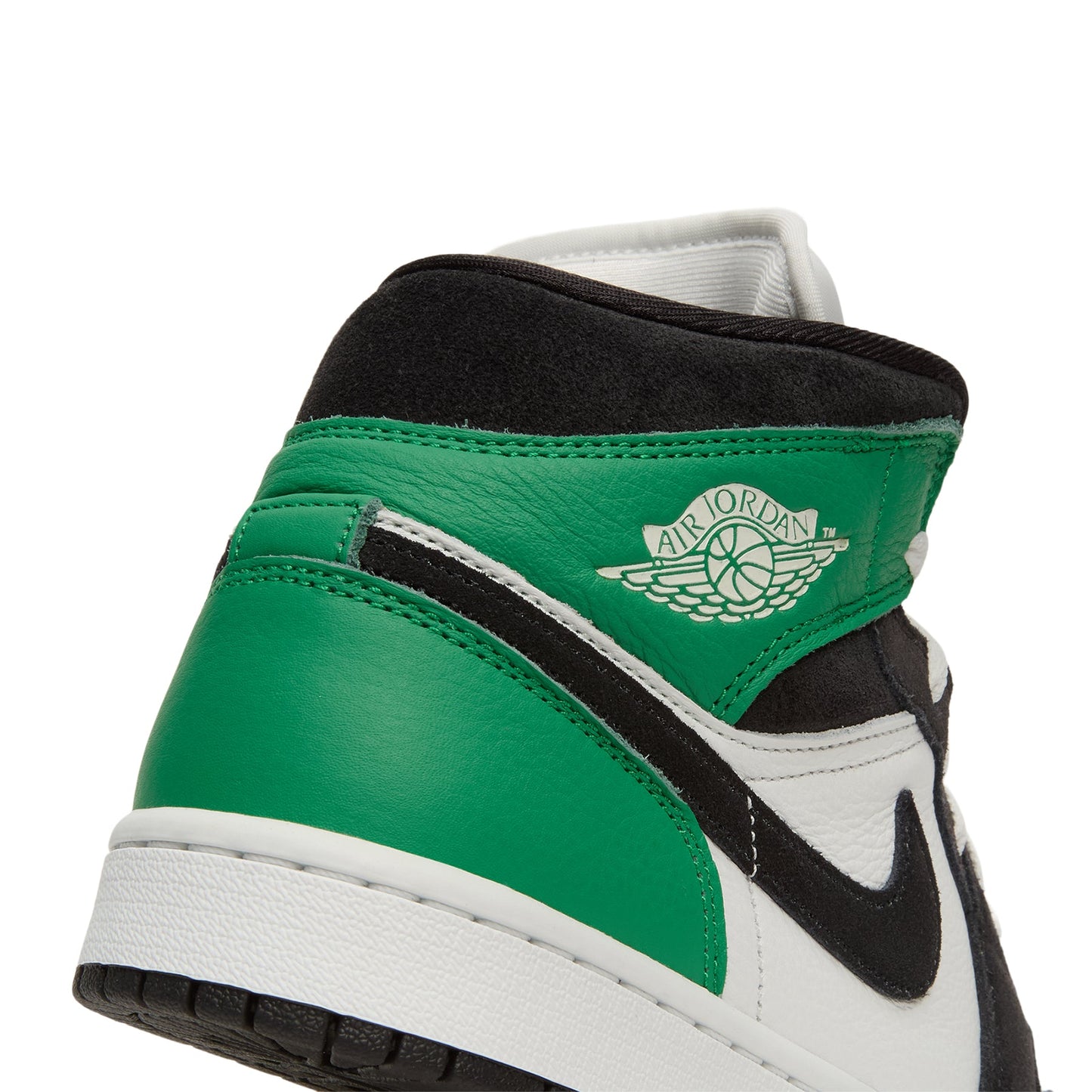 Air Jordan 1 Mid SE (Summit White/Black-Lucky Green)