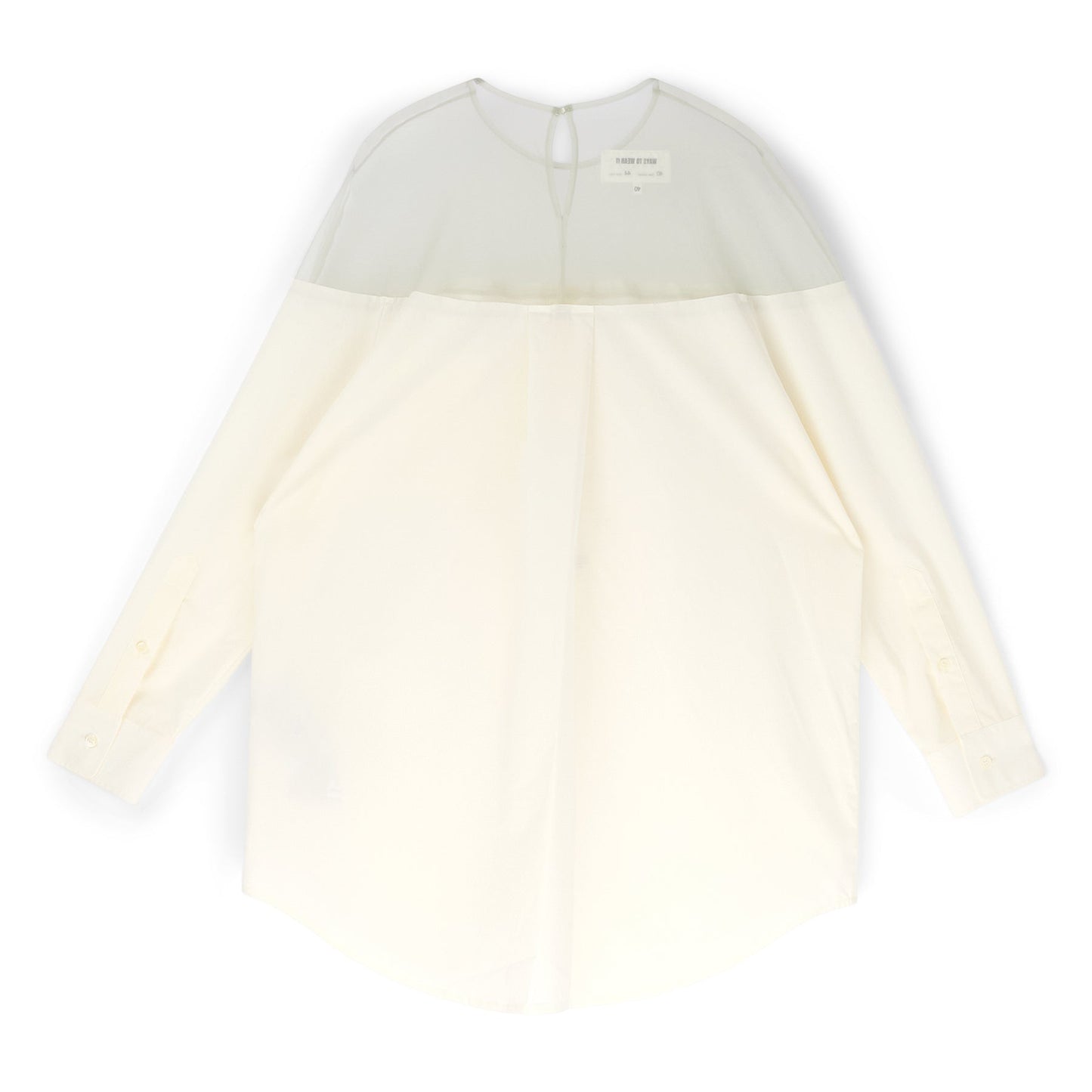 MM6 Maison Margiela Long-Sleeved Shirt (Off White)