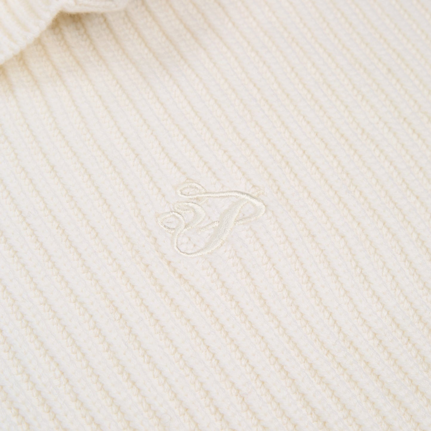 3.Paradis Pillow Neck Knit Sweater (Truewhite)