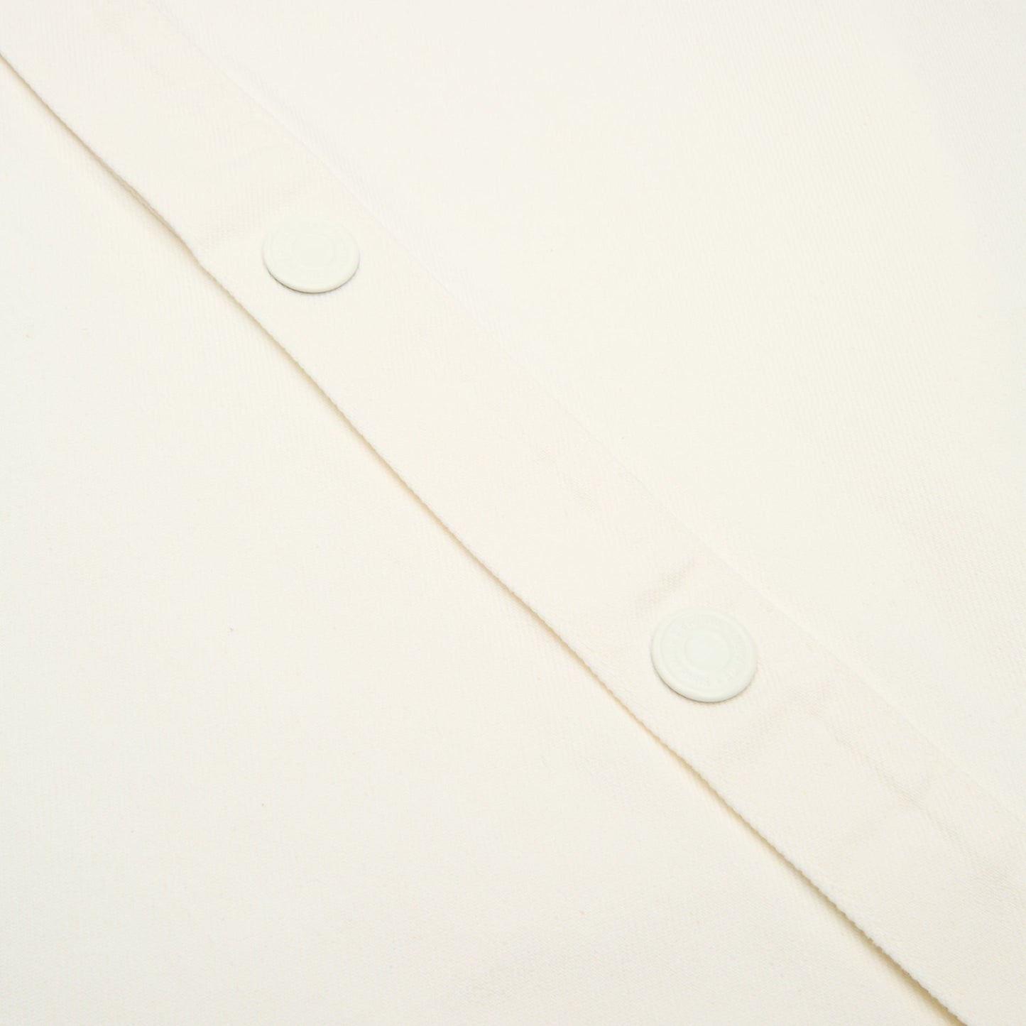 AMI Overshirt With Knitted AMI De Coeur (Blanc creme)