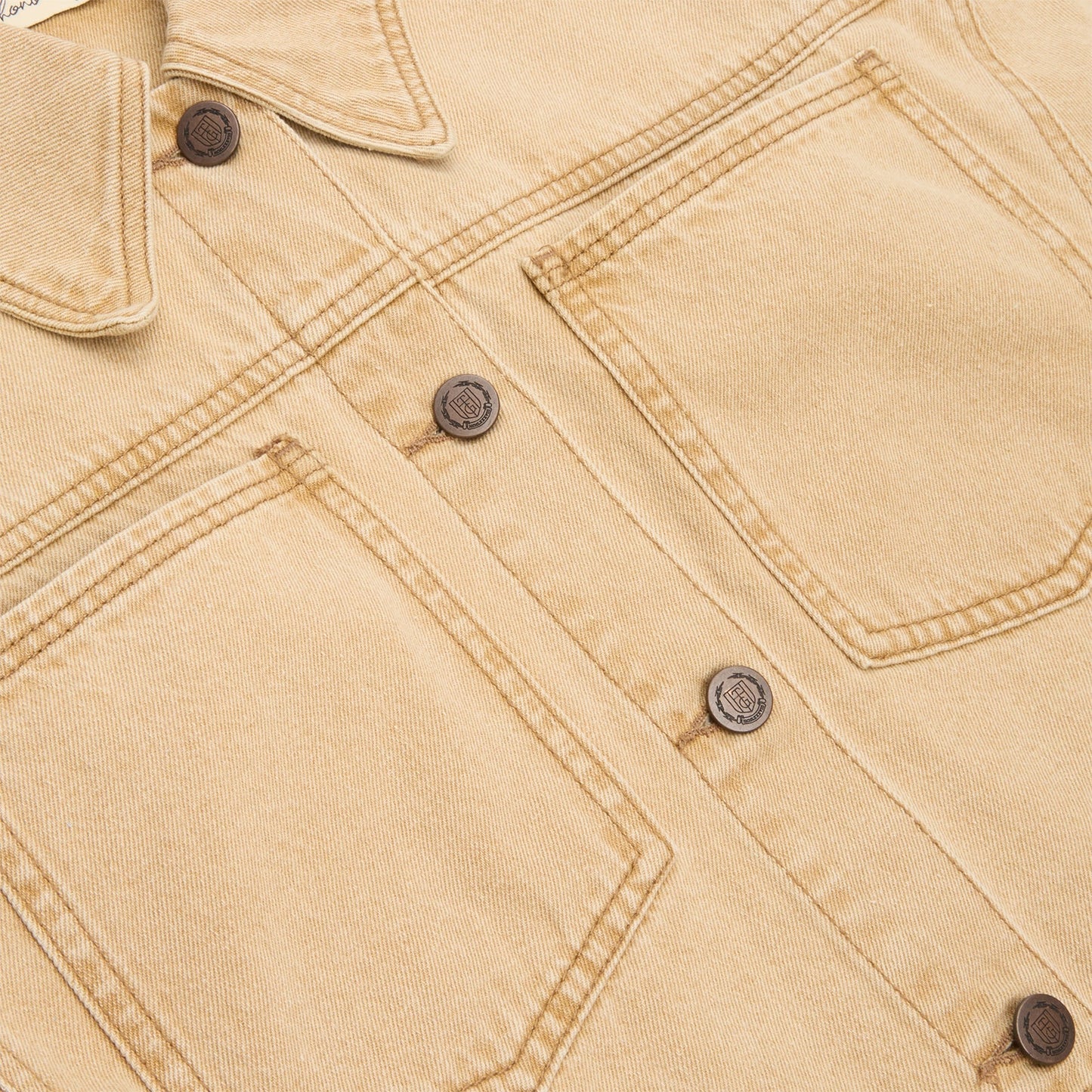 Honor The Gift B-Summer Raw Edge Cropped Jacket (Tan)